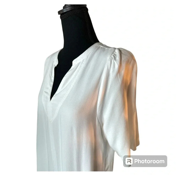 Splendid Tawny White Dress With Pockets Size Medium - Picture 3 of 11